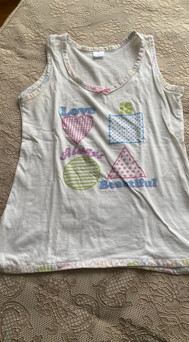 Bohem Tarzı Kısa Kollu Kadın Pijama Takımı - Görsel 3