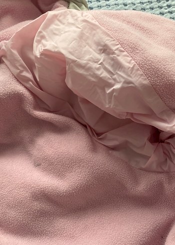 Kız Çocuk Beyaz Kapüşonlu Şişme Mont - Görsel 7