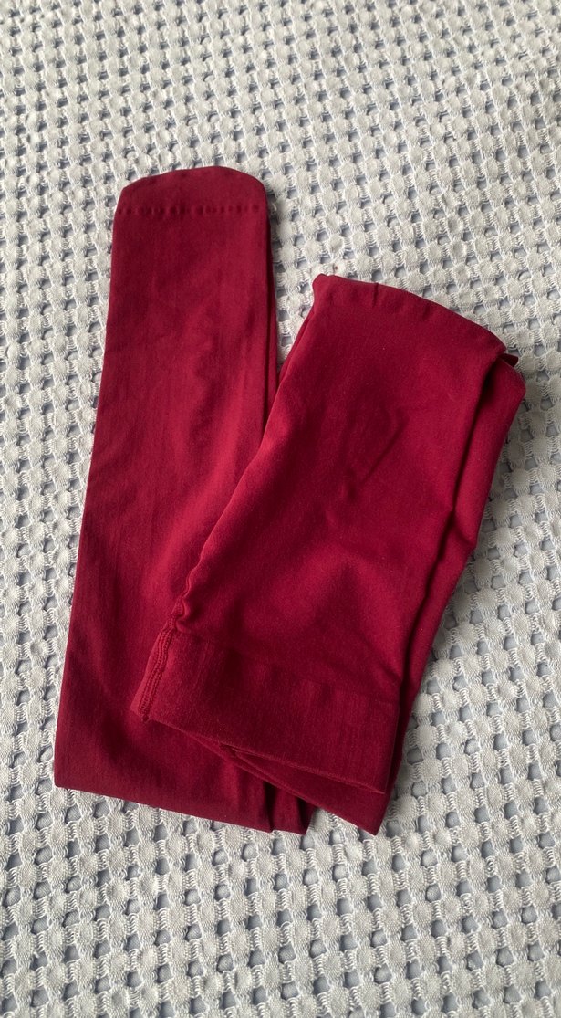 Bordo Kız Çocuk külotlu Çorap - Görsel 3