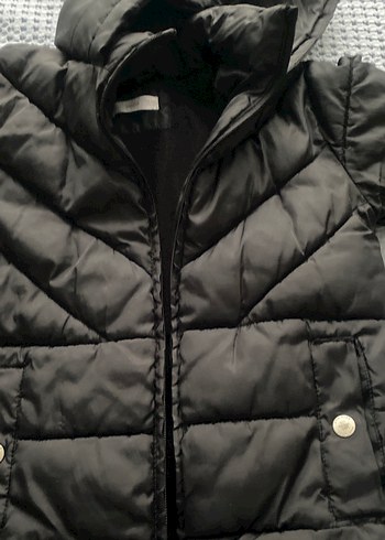 Siyah Kız Çocuk Kışlık Mont - Görsel 6