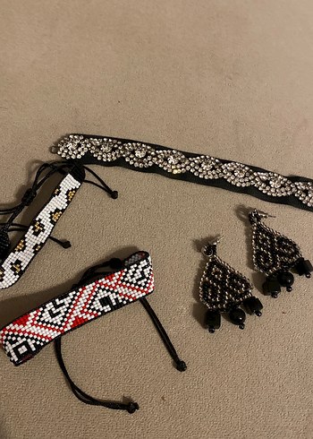 Boncuk İşlemeli Bohem Kadın Takı Seti - Görsel 2