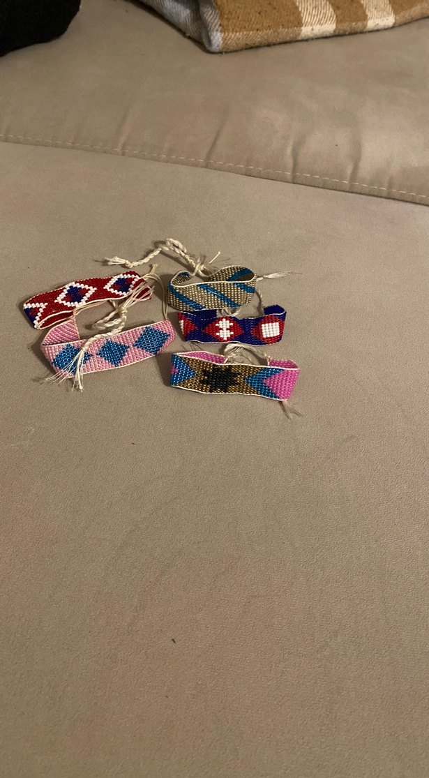 Renkli Nakışlı Boncuklu Bohem Bileklik Seti - Görsel 2