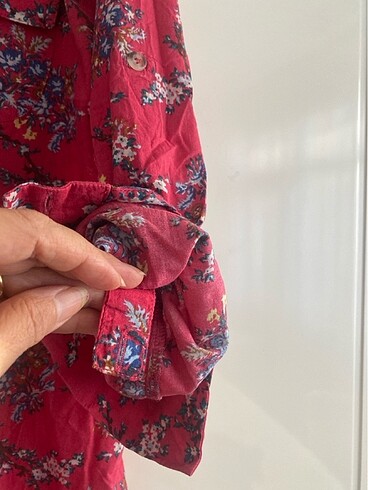 l Beden pembe Renk KOTON BAYAN GÖMLEK
