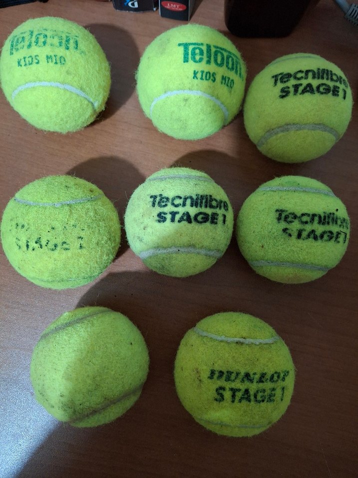 Yeşil Benekli Tenis Topu 8 Adet - Görsel 2