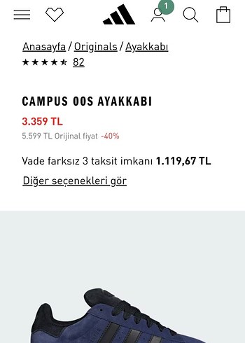 Adidas Erkek Campüs Ayakkabı - Görsel 6