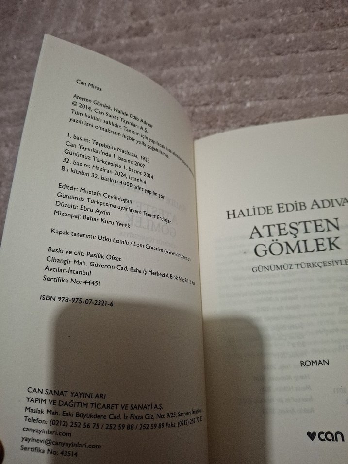 Ateşten Gömlek - Halide Edib Adıvar - Görsel 2