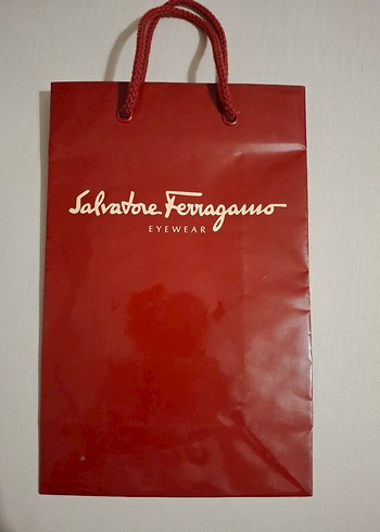 Salvatore Ferragamo Kirmizi Gozluk Alisveris Cantasi