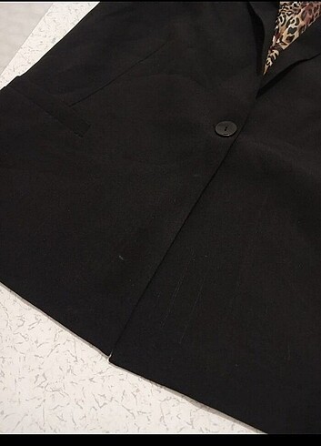 40 Beden siyah Renk Siyah blazer ceket
