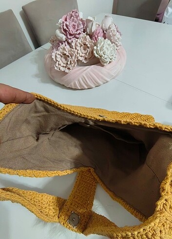 Tasarımcı Sarı kol çantası 