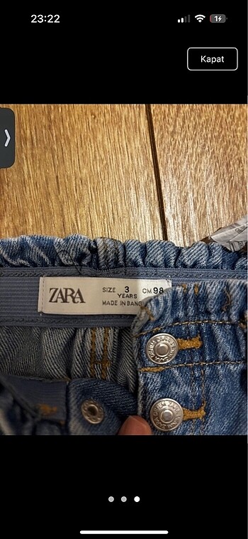 24-36 Ay Beden Orjinal Zara
