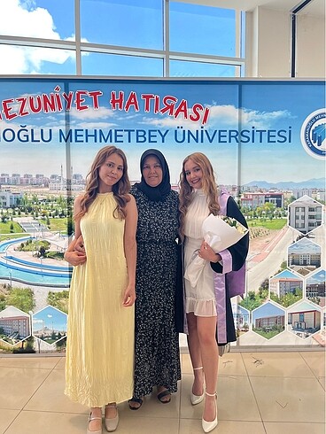s Beden sarı Renk elbise