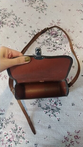 American Retro deri kol çantası 