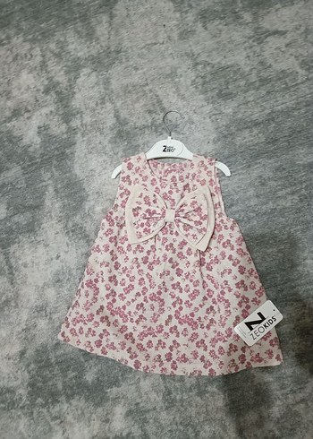 Defacto Kız Çocuk Pembe Straplez Elbise Fiyonk Detaylı