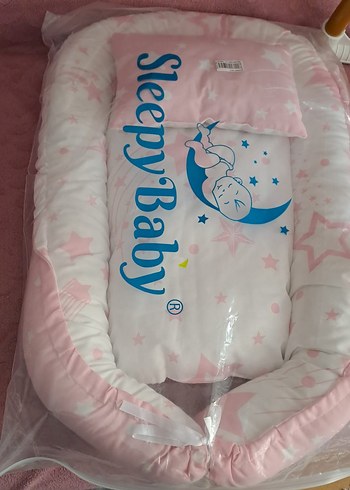 Pembe Desenli Bebek Uyku Seti