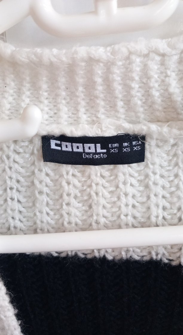 Çizgili Triko Kadın Hırka - Görsel 2