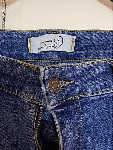 Love My Body LoveMyBody Jean Dar Paça Esnek Kumaş