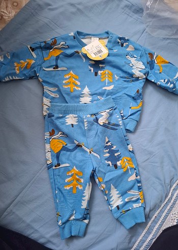 Renkli Baskılı Bebek Erkek Takımı - Görsel 2