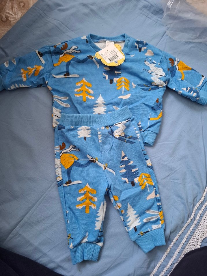 Renkli Baskılı Bebek Erkek Takımı - Görsel 2