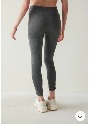 Gri Kadın Spor Tayt Midi Boy - Görsel 2