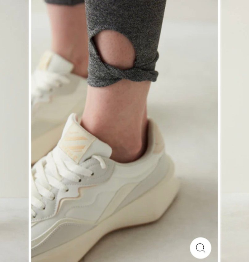 Gri Kadın Spor Tayt Midi Boy - Görsel 4