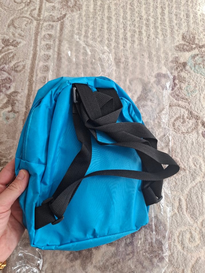 Mavi Çocuk Okul Çantası Kulaklı - Görsel 2