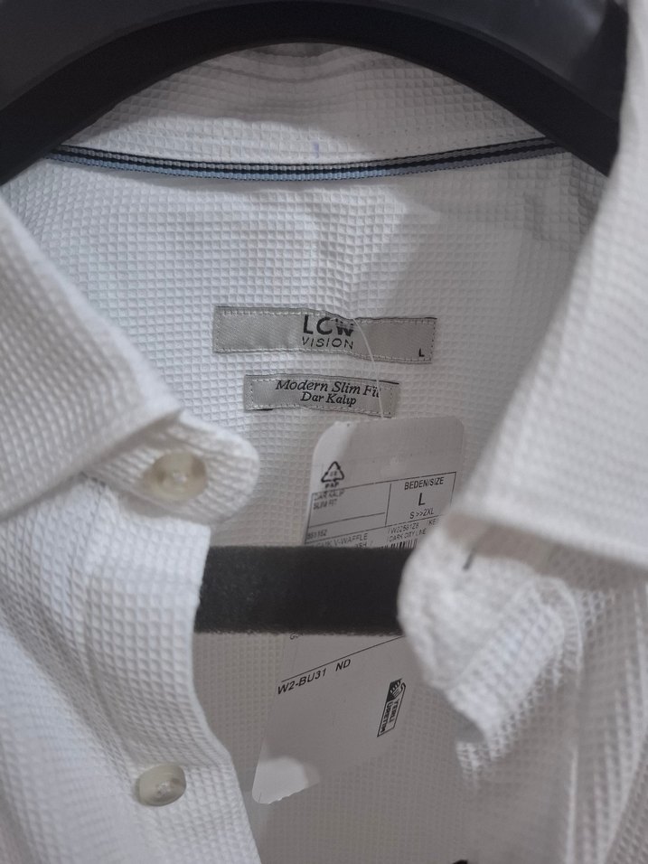 Erkek Beyaz Keten Uzun Kollu Gömlek - Görsel 2