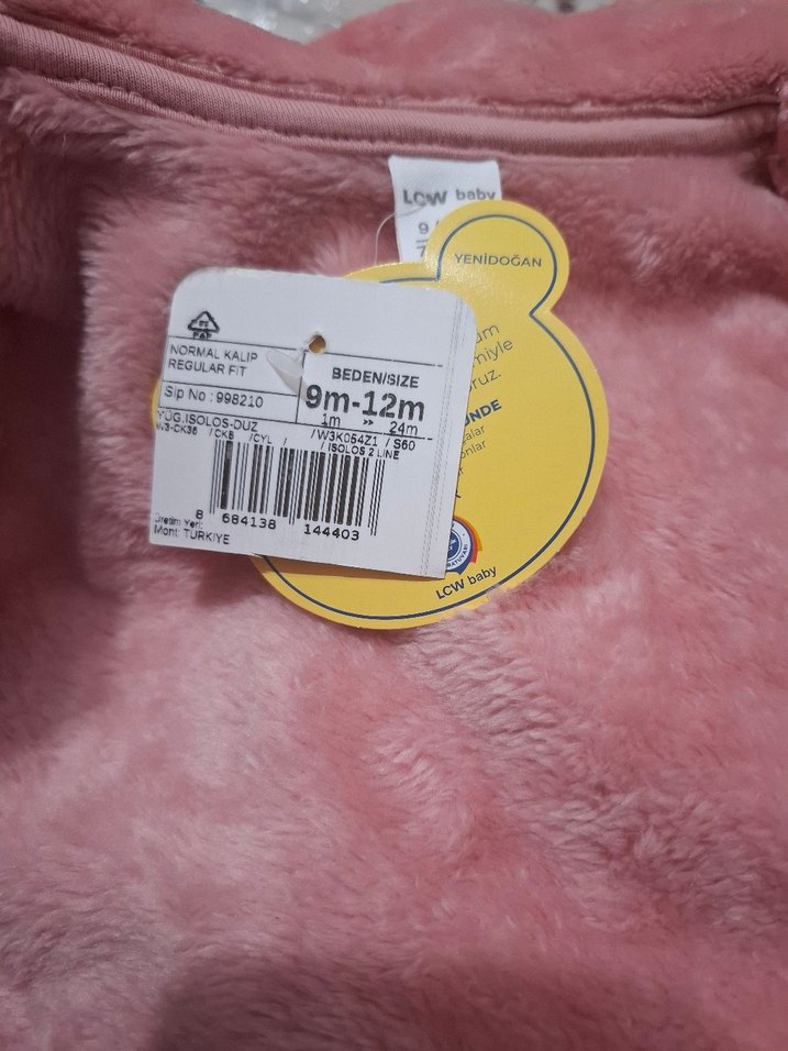 Pembe Peluş  kürk Kız Çocuk Ceket - Görsel 2