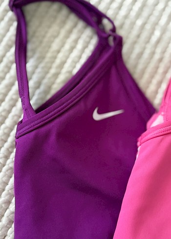 Nike Renkli Sporcu Sütyeni. Pembe renk. Tek ürün için fiyat - Görsel 4
