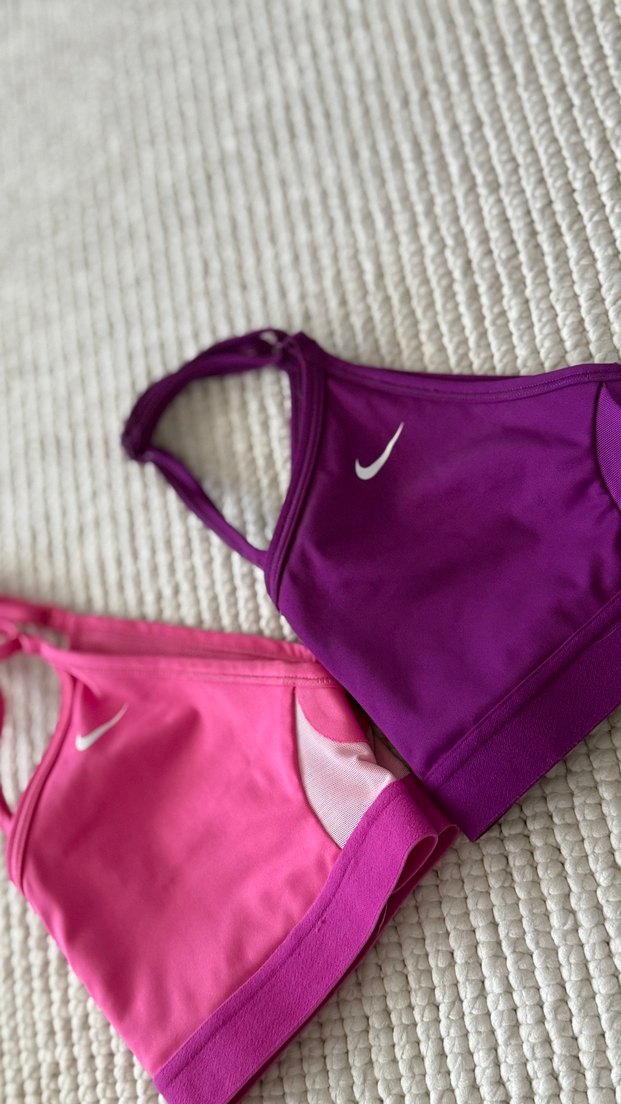 Nike Renkli Sporcu Sütyeni. Pembe renk. Tek ürün için fiyat - Görsel 3