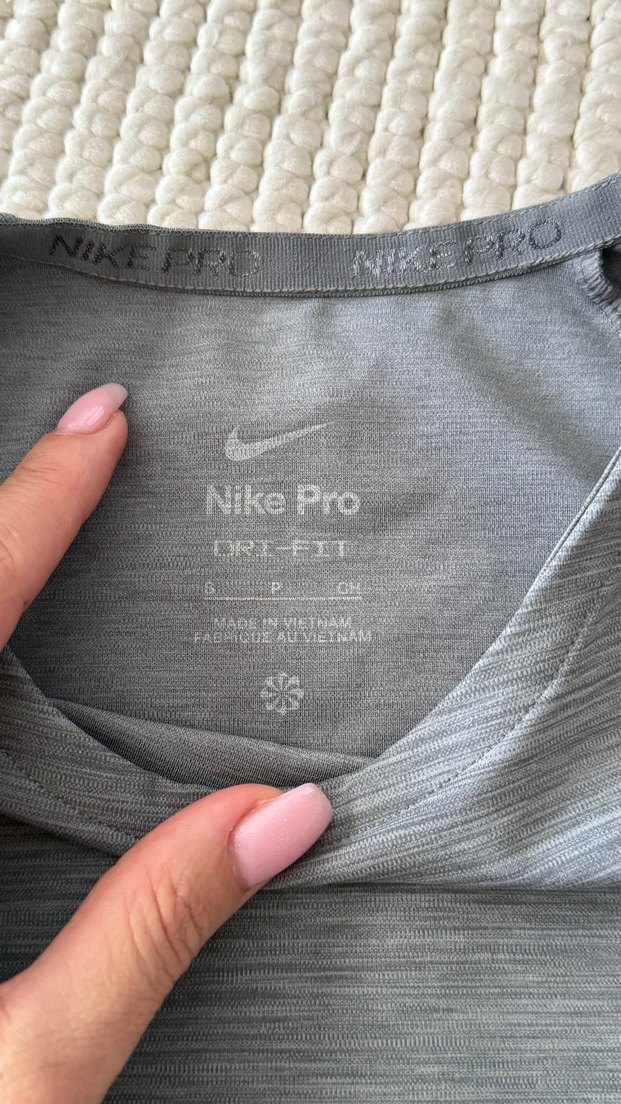 Gri Nike Pro Spor Bra - Görsel 4