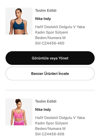 Nike Sporcu Bra Lacivert, tek ürün için. - Görsel 5