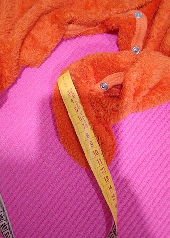 Turuncu Örgü Bebek Tulumu - Görsel 11