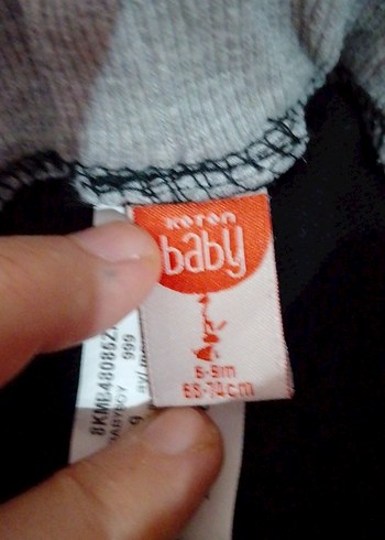 Erkek Çocuk Siyah Baskılı Eşofman Altı ve carter marka zıbın - Görsel 8