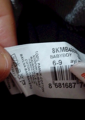 Erkek Çocuk Siyah Baskılı Eşofman Altı ve carter marka zıbın - Görsel 9