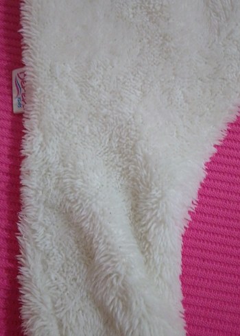 Kapüşonlu Beyaz Bebek Tulumu - Görsel 3