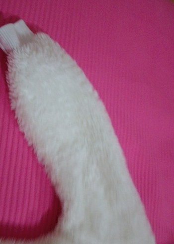 Kapüşonlu Beyaz Bebek Tulumu - Görsel 5