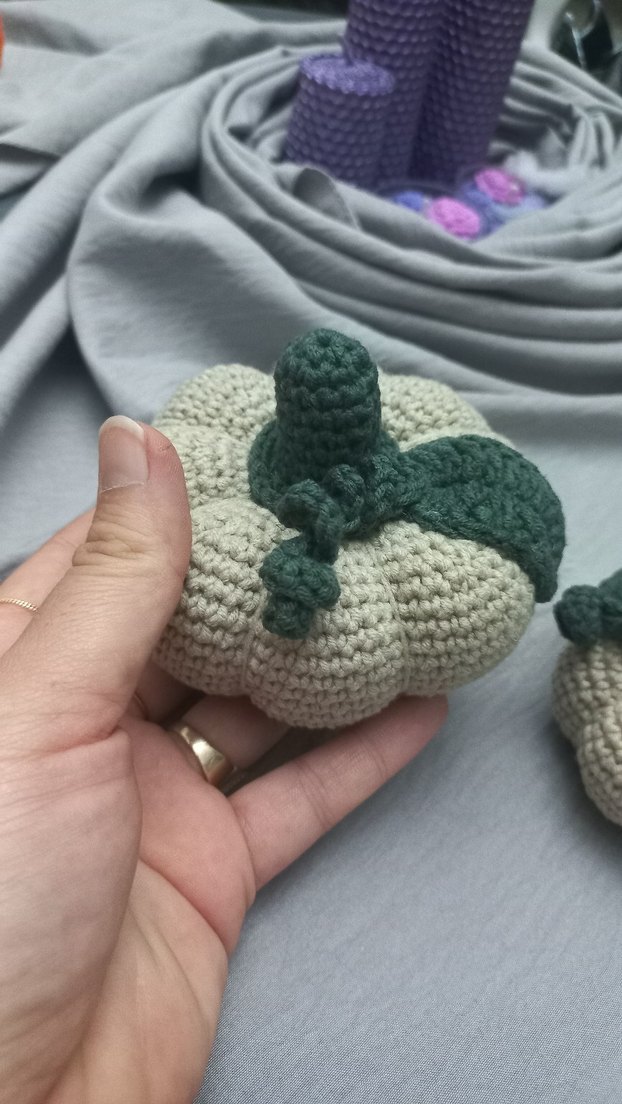 El Örgüsü Bohem Balkabağı Süsleri - Görsel 3