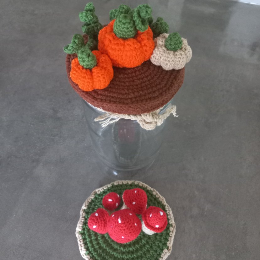 Bohem Tarzı El Yapımı Örgü Kabak Süsleme - Görsel 4