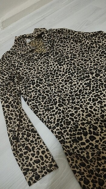 m Beden siyah Renk Bayan leopar pijama takımı