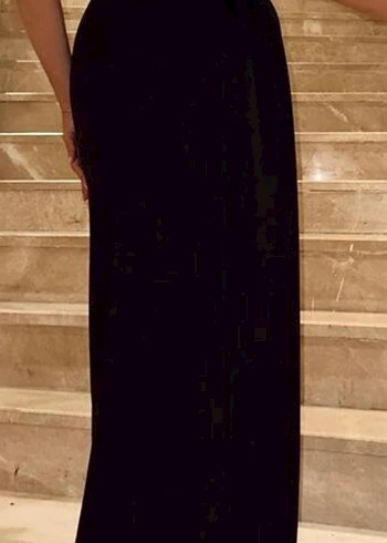 Siyah çok şık Uzun Abiye Elbise - Görsel 3