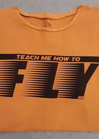 Hardal Renkli Erkek Kısa Kollu Tişört - Görsel 4