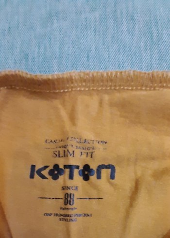 Hardal Renkli Erkek Kısa Kollu Tişört - Görsel 6