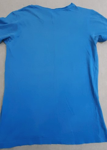 Erkek Mavi Baskılı Tişört - Görsel 2