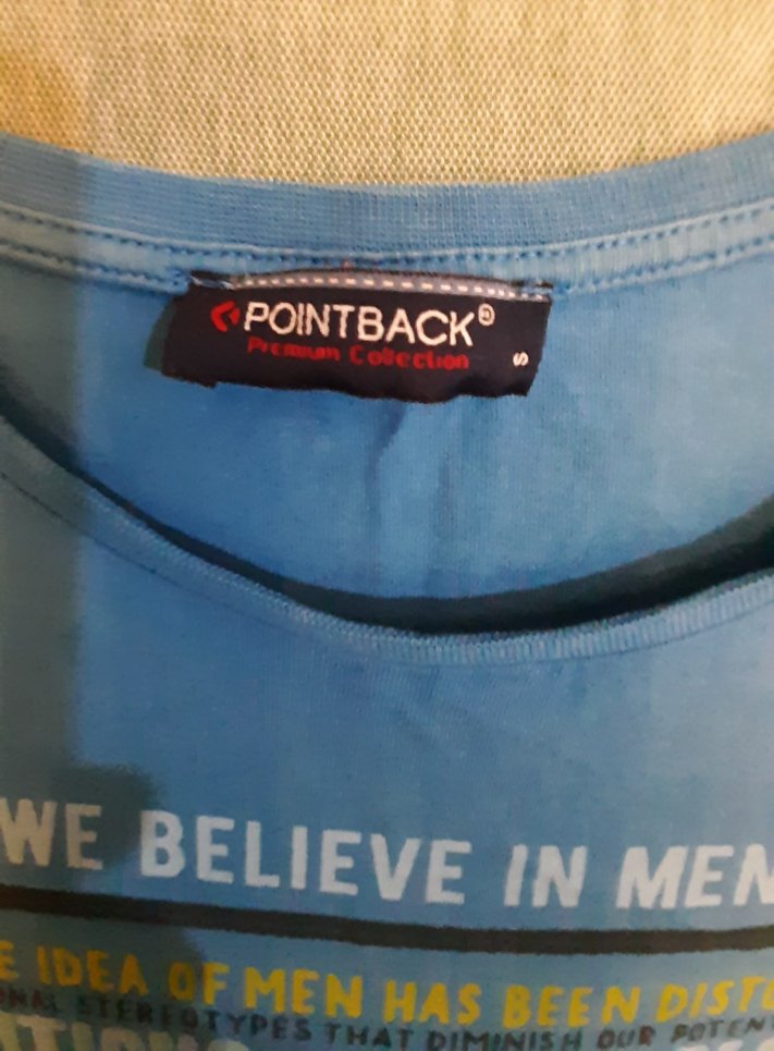 Erkek Mavi Baskılı Tişört - Görsel 4