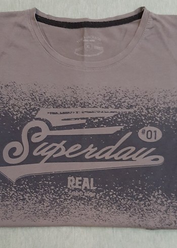 Gri Baskılı Erkek Tişört - Görsel 3