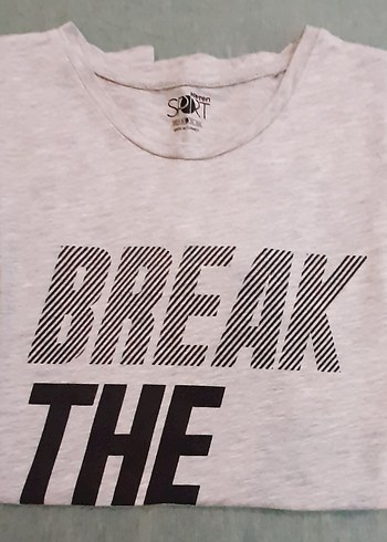 Gri Erkek Tişörtü, Kısa Kollu, Baskılı - Görsel 5