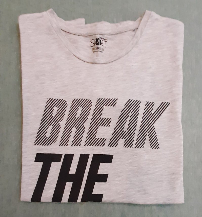 Gri Erkek Tişörtü, Kısa Kollu, Baskılı - Görsel 5