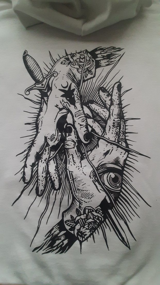 Beyaz Kapüşonlu Sweatshirt - Görsel 4