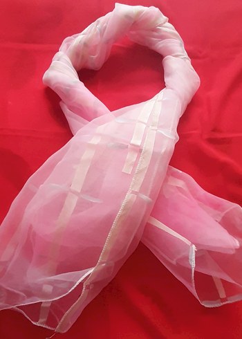 İpek görünumlü şifon Fular/ Şal - Görsel 3