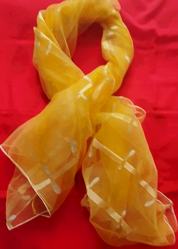 İpek görünumlü şifon Fular/ Şal - Görsel 2